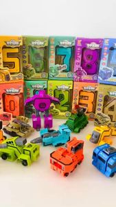 [CHẤT LƯỢNG - CLIP THẬT] Đồ chơi những con số biến hình robot xe mô hình cho bé thích lắp ráp lắp ghép chữ số từ 0 - 9