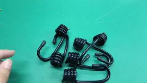 10 Pcs Spiral Hooks For Tensioner Marine Shock Cord Bungee Elastic Rope Hooks Luggage Straps Tarp Tie Downs Canopy Stretch