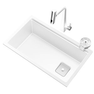 Home Large Single Quartz Stone Sink