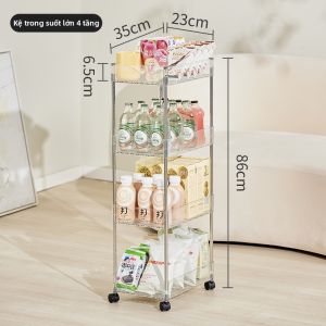 Xe Đẩy Lưu Trữ Hình Vuông Tiết Kiệm Không Gian