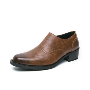 Height-increasing Thick Heel Business Leather Shoes