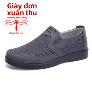 DRAGON-FLY | Giày Lười Nam Hơi Thở Mùa Hè Size Lớn