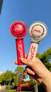 Coca Cola Portable Fan Super Strong Wind 3 Speed Mini Handheld Fan USB Rechargeable 1200mAh and 2000mAh Outdoor Campe trave Fan
