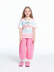 Mini peace | Cool Quick Dry Sun-Protective Antibacterial Girls T-Shirt
