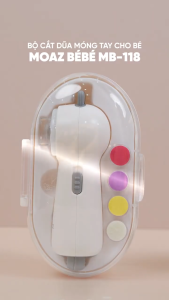 Bộ Cắt và Dũa Móng Cho Bé 2IN1 MOAZ BÉBÉ MB-118 Dùng Cho Bé Từ Sơ Sinh Trở Đi Bảo Hành Chính Hãng