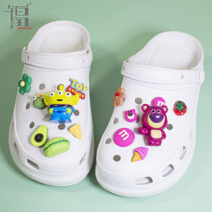 Toy Stor-y Series Cartoon Doll Crocs Jibbitz Charms Lotso Bear Buzz Lightyear Alien Hole Shoes Accessories Garden Shoes Flower Shoes Buckle DIY Clogs Decoration for Crocs