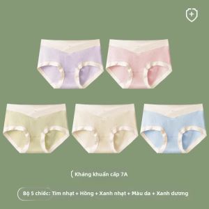 YUNASHA | Quần Lót Không Seam Hỗ Trợ Bụng Thấp Dành Cho Phụ Nữ Mang Thai 100% Cotton Chống Khuẩn