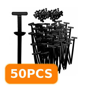 Universal Black Nylon Cable Tie Rivets for Car Splash Shield Fender Liner Bumper Cover and Interior Panel Repair