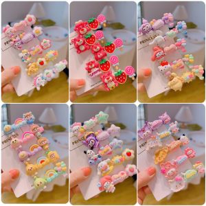Cute Soft Bunnies Hair Clips Korean Style Cartoon Children Hair Accessories Student Hair Cards Popular Little Girl Side Clips
