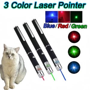 YTYIN | Mini Portable LED Green Redlight Laser Pointer Without Batteries LED Flashlight Laser pen Cat Interactive Scratching Play Toy