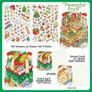 Challenging Creative Christmas Theme Decorative Stickers