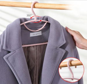 ML-168 [แพ็ค10ชิ้น] ชิ้นไม้แขวนเสื้อ ยืดหยุ่นได้ ปรับรูปทรงตามเสื้อผ้า แข็งแรง วัสดุอย่างดี สีพาสเทล ไม้แขวนเสื้อพลาสติก