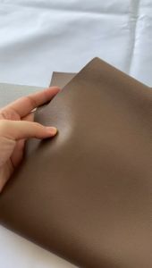 Kulit Jeruk Cokelat Ukuran 46 x 90cm Tebal 0.8 mm Jok Motor Tebal Premium Sarung Untuk Semua Motor