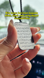 KALUNG AYAT KURSI KALUNG BAHAN BAJA ANTI KARAT ANTI MUDAR PERHIASAN WANITA DAN PRIA SOUVENIR MUSLIM