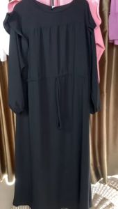 Nia Dress/GAMIS WANITA/MIDI DRESS/DRESS MIDI/MIDI WANITA MUSLIMAH BAHAN ADEM COTTON CRINGKEL