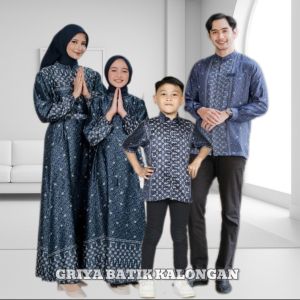 Baju Sarimbit Keluarga Couple Gamis Kemeja Lengan Panjang Silk Premium Family Set Couple Kondangan Keluarga Baju Muslim Couple Keluarga Ayah Ibu Anak Baju Lebaran Seragam Keluarga