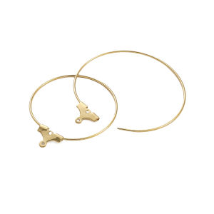 2-20 cái/túi 30-35mm 14k đồng thau mạ Vàng Vòng Bông tai cho Diy Bông tai thời trang phụ kiện trang sức