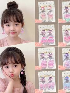Sweet Heart Bow Diamond Earrings for Girls