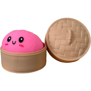 Bandai | 5.5cm Hot Glitter Dumpling Squishy with Box Dumplings Sensory Squeeze Toy for Stress Relief Fans Birthday Day Gifts