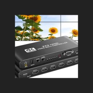 2x3 HDMI Video Wall Controller 1080P 60Hz HDMI TV Wall Processor with Audio Out Video Image Processor for 6 TVs Splicing Display