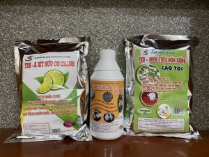 Combo TKS Men Tiêu Hoá Cao Tỏi + A xít hữu cơ chanh + Siêu Tăng Tốc Vỗ Béo - giảm chi phí nuôi gà vịt ngan