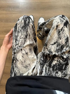 Quần Ống Đứng Nam Mùa Hè Mực Nước Lụa Băng Mới Phong Cách Trung Hoa Rộng Rãi Thoáng Khí Chống Muỗi Quần Dài Thường Ngày