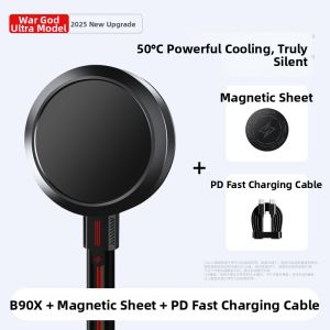 Jipingfan | Live Streaming & Gaming Cooling Device Super Quiet Phone Cooler with Fan and Magnetic Design 45W
