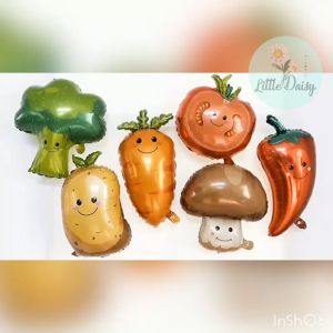 ส่งไว! ลูกโป่งผลไม้ ลูกโป่งผัก ฟอยล์ผักผลไม้ ลูกโป่งเห็ด ลูกโป่งกล้วย ลูกโป่งส้ม