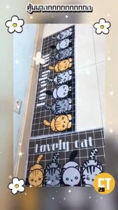 ชุดเช็ดเท้าน่ารัก หมดึม ถูกหลัก พื้นให้กับปูพื้นในห้องครัว ห้องน้ำ ตกแต่งบ้าน ดูซับน้ำได้ดี