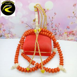 tasbih tijani batu Marjan Oren kombinasi tulang kerbau S79