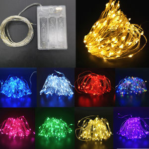 LED Fairy String Lights 1/2 /3/5/10m Battery Powered Garland For Holiday Birthday Christmas Lights Wedding Party Decoration