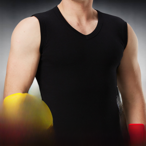 Mens Pure Cotton V-Neck Sports Tank Top Summer Knitted Fabric Movement Style Plant Florals Pattern Sleeveless Wide Shoulder Adjusted Fit