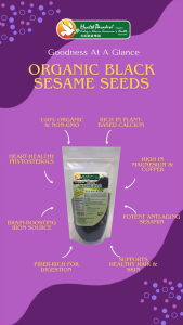 Health Paradise Organic Black Sesame Seeds 200g