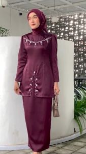 Oneset FAYRA baju kurung melayu wanita modern Baju Pesta Setelan Kondangan Kekinian Full Payet
