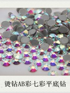 Flat Bottom Rhinestones Glass Nail Art Dance Skirt Clothing DIY Materials Shoes Decorations Multicolor Hotfix Rhinestones
