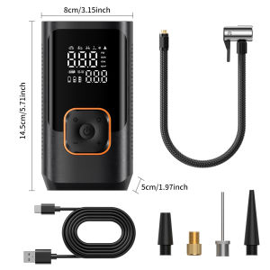 YIJU | YIJU Car Portable Tire Inflator Cordless Fast Electric Air Pump Vehicle Supplies Tire Compressor For Motocycle Bicycle Inflation