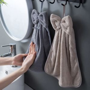 Bowknot Hand Towels: Soft & Quick Dry Cleaning Cloths
