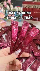 Mặt Nạ Ngủ Đông Trùng Hạ Thảo Hộp 20 Gói Chống Lão Hóa Mặt Nạ Ngủ Collagen Tái Tạo Phục Hồi Da Giảm Nếp Nhăn Trắng Da