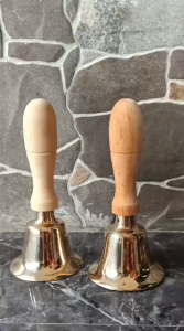 Lonceng Kuningan Serbaguna untuk Es Krim Lonceng Kuningan Tangkai Kayu