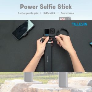 TELESIN Tongsis Monopod Power Bank Adjustable Waterproof 10000mAh Terbaru / Tongsis Monopod Tahan Air Dengan Power Bank Universal Handphone Go Pro / Tongsis Multifungsi Hp Youtuber Vlog / Tongsis powerbank Waterproof/Tongsis Tahan Air/Tongsis Vlog