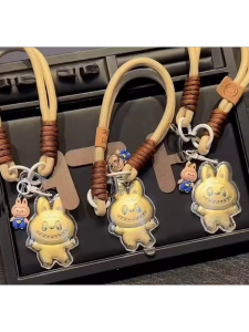 Popteen 999 Gold Plated Mobile Phone Pendant Ornament with 0.02g Gold Decorative Accessories Luffy Style Mobile Phone Chain