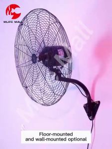 2 Year Warranty FOOKSUNG Kipas industri stand fan kipas berdiri 3 Speed 280W  large wind wall fan Industrial Fan