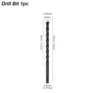Concrete Tile Metal Drill Bit Masonry Carbide For Glass Ceramic Brick Plastic Wood Mason Ceramic Wall Hole Saw Extension Long