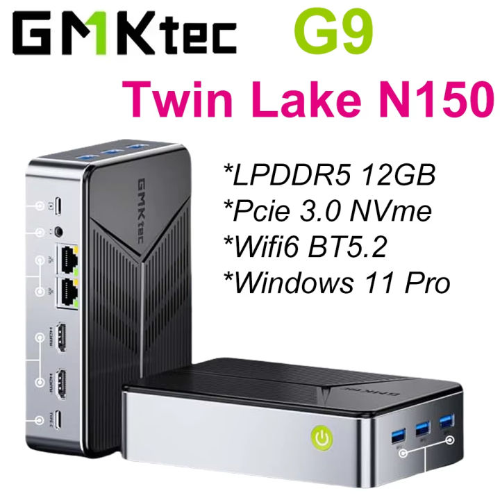 GMKtec Nucbox G9 MINI PC Intel N150 MINI NAS Windows 11 Pro LPDDR5 M.2 2280 SSD WIFI6 BT5.2 Dual Triple Screen Gaming Computer