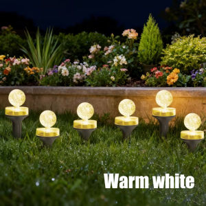 OSIDEN | Solar-Powered Crystal Path Lights Garden Decorative Lighting 8 Lighting Modes Auto On/Off Sensor for Pathways Courtyards Lawns