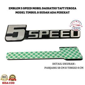Emblem Logo 5 Speed untuk Mobil Daihatsu Taft Feroza