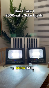 KKSKY Solar Light Buy 1 Take 1 Promo Sale 20000 Watts Outdoor Lighting with Solar Panel 8000W Not Heavy Duty with Remote Flood Light NEW Integrated Auto-sensing for Garden Yard