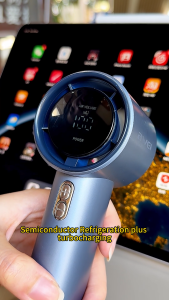 Awei F38 Portable Handheld Fan 100 Speed Strong Wind 3600mAh Rechargeable 10H Work Time for Outdoor Camping Sport Ofiice