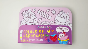 Sweet Treats Easy To Carry Along Case With Colouring Book Stickers & Markers For Kids
