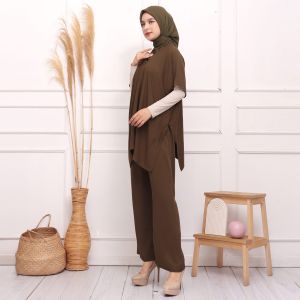 NAGITA SET LONG SQUARE / ATASAN BLOUSE BAHAN RAYON TWILL